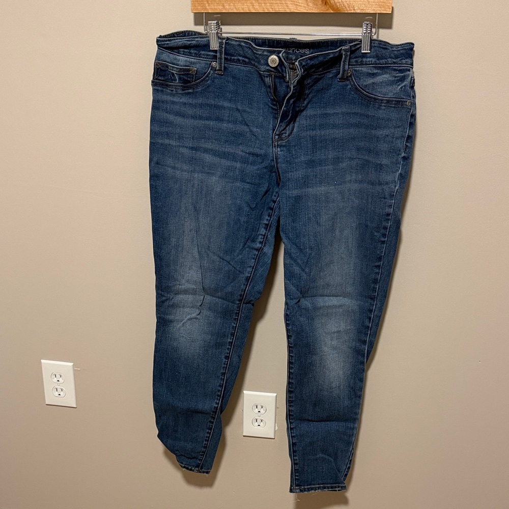 Maurices Dark Wash Stretch Jeggings